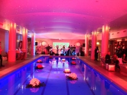 Underground swimming pool party.