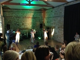 Electric String Trio at a wedding.